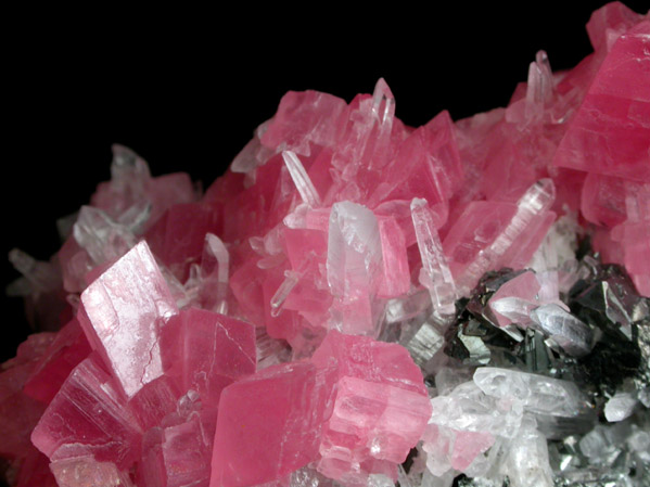 Rhodochrosite with Quartz and Tetrahedrite from Sweet Home Mine, Buckskin Gulch, Alma District, Park County, Colorado