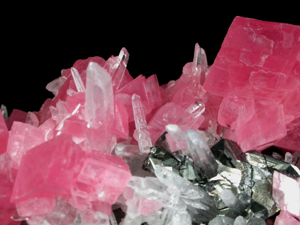 Rhodochrosite with Quartz and Tetrahedrite from Sweet Home Mine, Buckskin Gulch, Alma District, Park County, Colorado