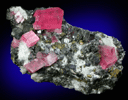 Rhodochrosite with Quartz, Sphalerite, Chalcopyrite from Sweet Home Mine, Buckskin Gulch, Alma District, Park County, Colorado