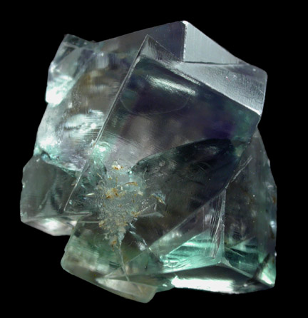 Fluorite (twinned crystals) from Heights Mine, Westgate, Weardale District, County Durham, England