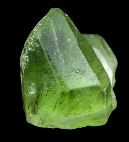 Forsterite var. Peridot with Ludwigite inclusions from Suppat, Naran-Kagan Valley, Kohistan District, Khyber Pakhtunkhwa (North-West Frontier Province), Pakistan