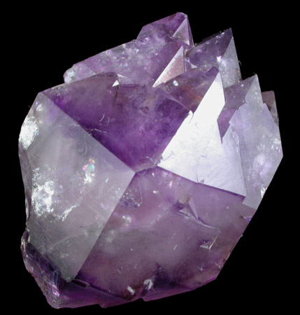 Quartz var. Amethyst from Rose Avenue Locality, Bellingham, Norfolk County, Massachusetts