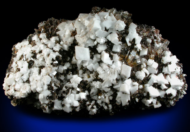 Dolomite on Hemimorphite from Santa Eulalia District, Aquiles Serdn, Chihuahua, Mexico