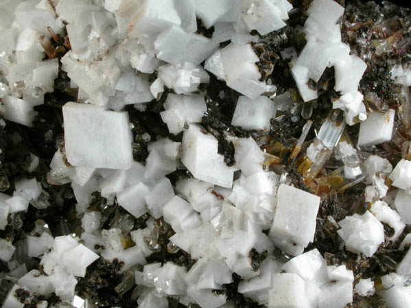 Dolomite on Hemimorphite from Santa Eulalia District, Aquiles Serdn, Chihuahua, Mexico