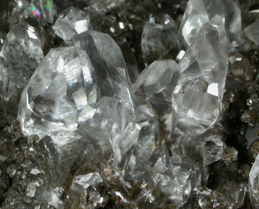 Calcite on Hematite from Frizington, West Cumberland Iron Mining District, Cumbria, England