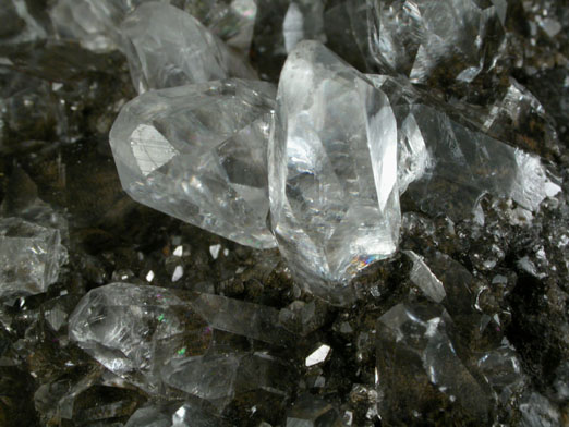 Calcite on Hematite from Frizington, West Cumberland Iron Mining District, Cumbria, England