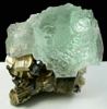 Fluorite on Pyrite with Galena from Naica District, Saucillo, Chihuahua, Mexico