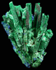 Malachite pseudomorphs after Azurite from Kerrouchene, Middle Atlas Mountains, Khnifra Province, Morocco