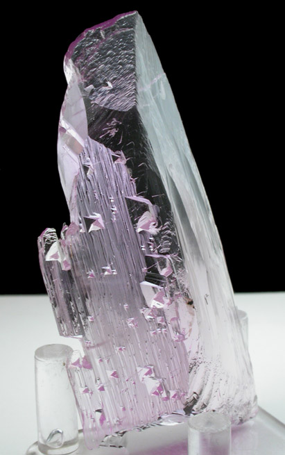 Spodumene var. Kunzite (gem-grade) from Lavra do Urucum, Conselheiro Pena, 4 km east of  Galilia, Minas Gerais, Brazil