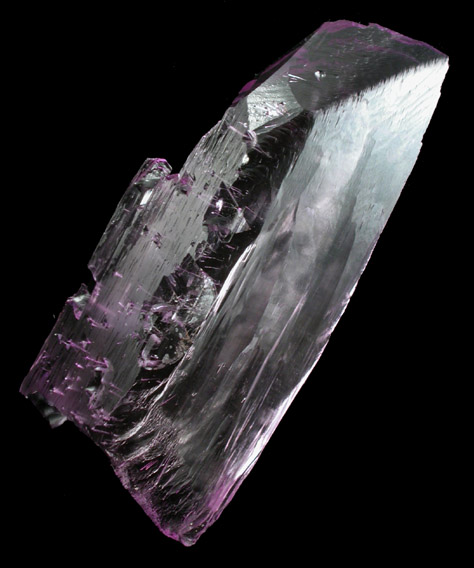 Spodumene var. Kunzite (gem-grade) from Lavra do Urucum, Conselheiro Pena, 4 km east of  Galilia, Minas Gerais, Brazil