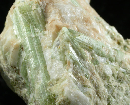 Elbaite Tourmaline in Albite var. Cleavelandite from Mount Mica Quarry, Paris, Oxford County, Maine