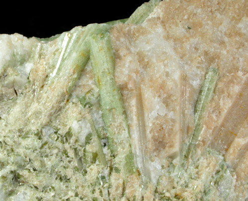 Elbaite Tourmaline in Albite var. Cleavelandite from Mount Mica Quarry, Paris, Oxford County, Maine