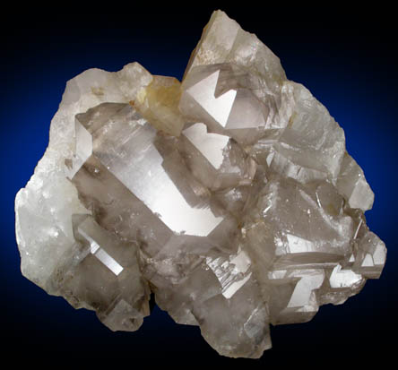 Quartz var. Smoky Quartz from Emmons Quarry, southeastern slope of Uncle Tom Mountain,  Greenwood, Oxford County, Maine