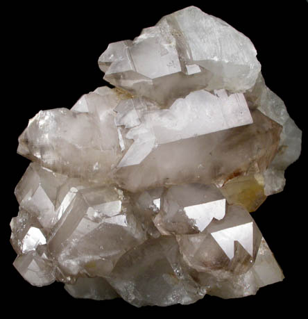 Quartz var. Smoky Quartz from Emmons Quarry, southeastern slope of Uncle Tom Mountain,  Greenwood, Oxford County, Maine