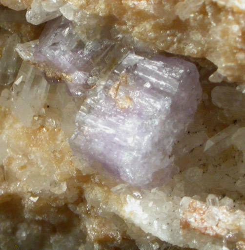 Fluorapatite and Quartz on Albite from Harvard Quarry, Noyes Mountain, Greenwood, Oxford County, Maine