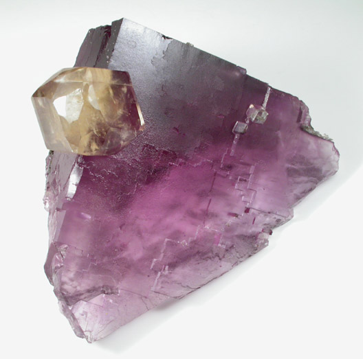 Fluorite with Calcite from Denton Mine, Sub-Rosiclare Level, Harris Creek District, Hardin County, Illinois