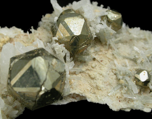 Pyrite (rare diploid form) with Quartz from Vico Canavese, Chiusella Valley, Torino Province, Piedmont, Italy
