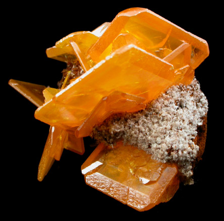 Wulfenite with Willemite from Ahumada Mine, Sierra de Los Lamentos, Chihuahua, Mexico