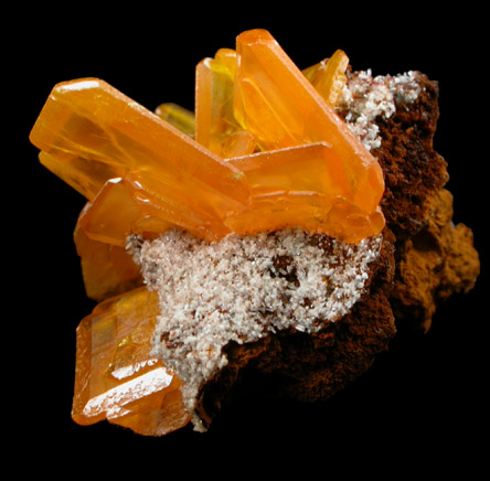 Wulfenite with Willemite from Ahumada Mine, Sierra de Los Lamentos, Chihuahua, Mexico