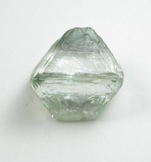 Diamond (1.69 carat green octahedral crystal) from Ippy, northeast of Banghi (Bangui), Central African Republic