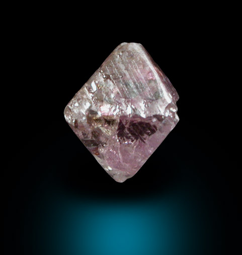 Diamond (0.42 carat purple-gray octahedral crystal) from Argyle Mine, Kimberley, Western Australia, Australia