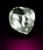 Diamond (1.03 carat pale-yellow complex crystal) from Damtshaa Mine, near Orapa, Botswana