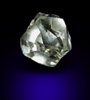 Diamond (1.01 carat pale-gray complex crystal) from Damtshaa Mine, near Orapa, Botswana