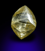 Diamond (1.28 carat fancy-yellow octahedral crystal) from Premier Mine, Gauteng Province, South Africa