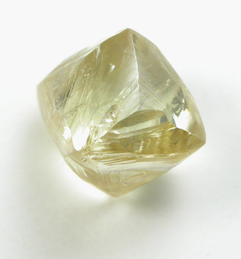 Diamond (1.28 carat fancy-yellow octahedral crystal) from Premier Mine, Gauteng Province, South Africa