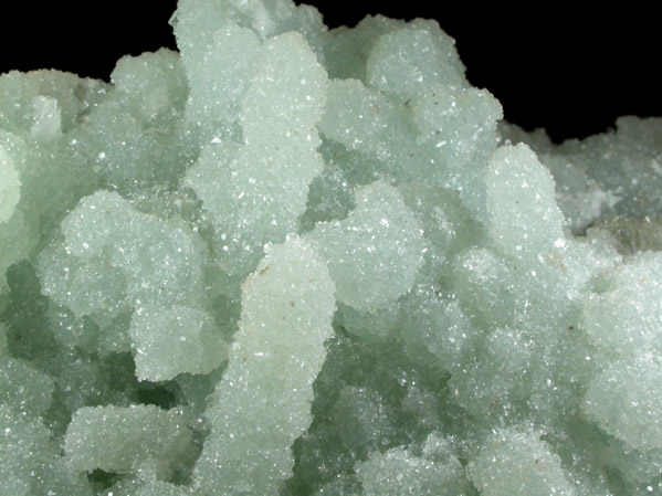 Apophyllite on Prehnite pseudomorphs after Laumontite from Pune District, Maharashtra, India