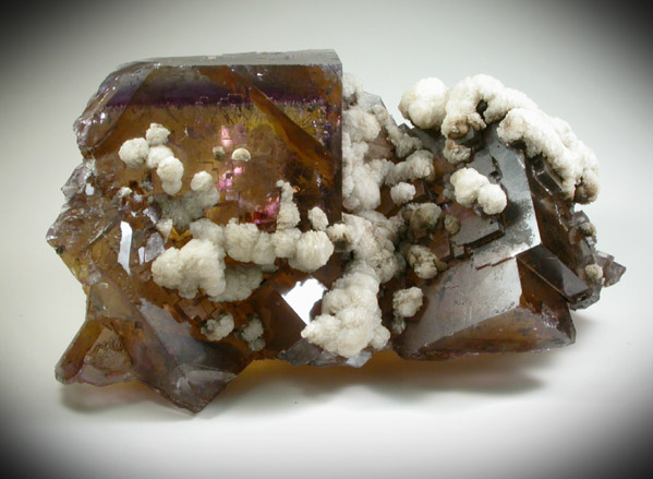 Fluorite with Calcite from Cave-in-Rock District, Hardin County, Illinois