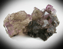 Fluorite with Chalcopyrite on Sphalerite from Cave-in-Rock District, Hardin County, Illinois