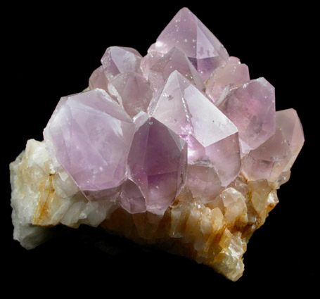 Quartz var. Amethyst from Simeone Quarry, Wrentham, Norfolk County, Massachusetts