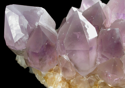 Quartz var. Amethyst from Simeone Quarry, Wrentham, Norfolk County, Massachusetts