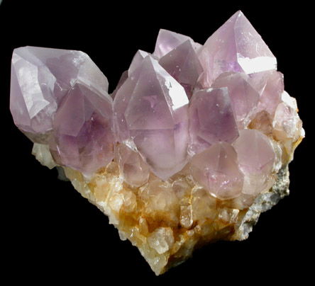 Quartz var. Amethyst from Simeone Quarry, Wrentham, Norfolk County, Massachusetts