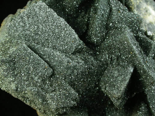 Orthoclase var. Adularia with Chlorite coating from Warren Bros. Quarry, Acushnet, Bristol County, Massachusetts
