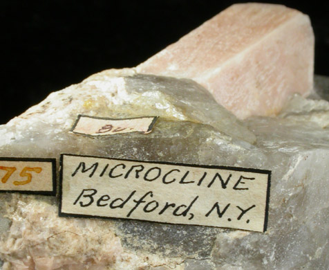 Microcline in Quartz from Bedford, Westchester County, New York