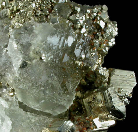 Fluorite with Pyrite from Naica District, Saucillo, Chihuahua, Mexico
