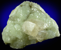 Calcite on Prehnite from Braen's Quarry, Hawthorne, Passaic County, New Jersey