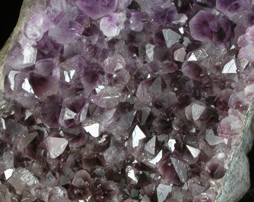 Quartz var. Amethyst from Prospect Park Quarry, Prospect Park, Passaic County, New Jersey