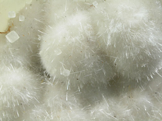 Natrolite with Calcite from Springfield Butte Quarry, Lane County, Oregon