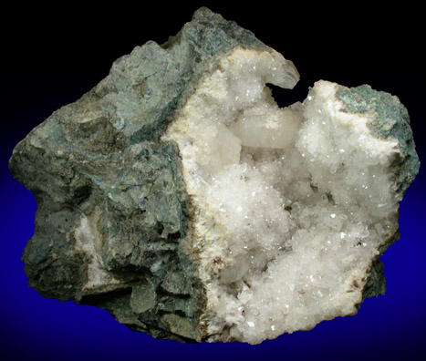 Heulandite-Ca on Quartz with Goethite from Prospect Park Quarry, Prospect Park, Passaic County, New Jersey
