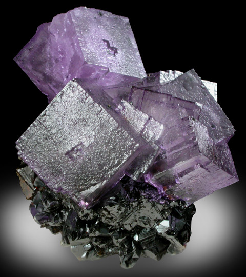 Fluorite on Sphalerite from Elmwood Mine, Carthage, Smith County, Tennessee