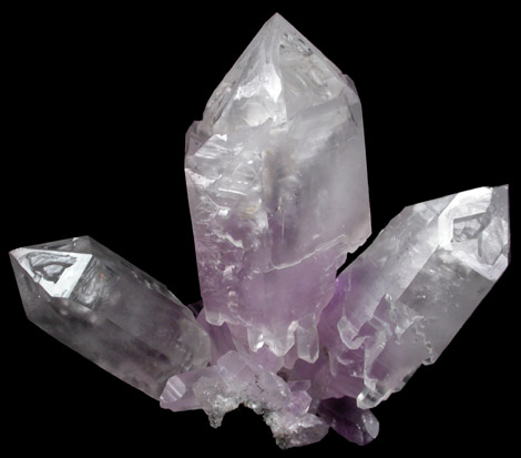 Quartz var. Amethyst Scepters from Piedra Parada, near Las Vigas, Tatatila, Veracruz, Mexico