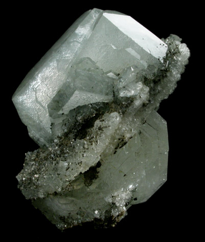 Apophyllite with Chamosite from Millington Quarry, Bernards Township, Somerset County, New Jersey