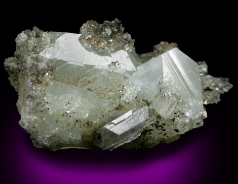 Apophyllite with Chamosite and Datolite from Millington Quarry, Bernards Township, Somerset County, New Jersey