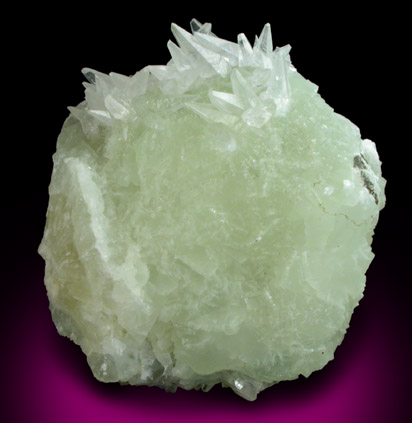 Prehnite with Calcite from Millington Quarry, Bernards Township, Somerset County, New Jersey