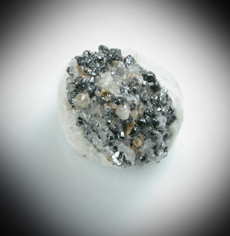 Britvinite with Calcite and Hausmannite from Lngban Mine, Filipstad, Vrmland, Sweden (Type Locality for Britvinite)