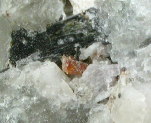 Manganoneptunite with Aegirine from Poudrette Quarry, Mont Saint-Hilaire, Qubec, Canada