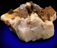 Parisite-(Ce) on Calcite with Quartz from Snowbird Mine, Alberton, Mineral County, Montana